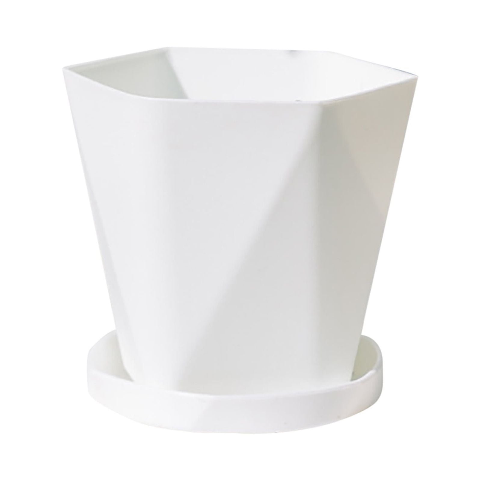JWDX Flower Pots Clearance, Gardening Suppliesbalcony Household Plastic Flower Pot Resin Nordic Thicken Large Flower Pot, Suitable for Indoor and Outdoor Green Plant Planting White Z1-White