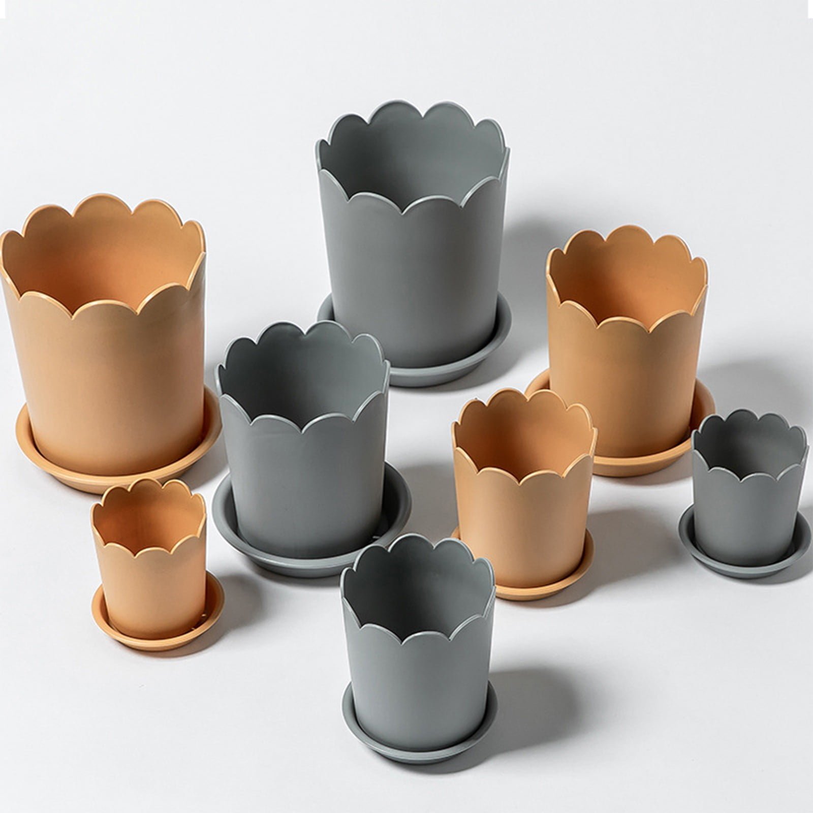 Jwdx Flower Pots Clearance, Garden Supplies Promotion! Plastic Plant Pots for Plants With Saucers Indoor Set of 1 Plastic Planters Modern Flower Pot With Hole for All House Plants Herbs Flowers Or4 Z5-OR1 - V1189-LWWAL-20260325-02910 Jwdx Flower Pots Clearance, Garden Supplies Promotion! Plastic Plant Pots for Plants With Saucers Indoor Set of 1 Plastic Planters Modern Flower Pot With Hole for All House Plants Herbs Flowers Or4 Z5-OR1 - Image 5
