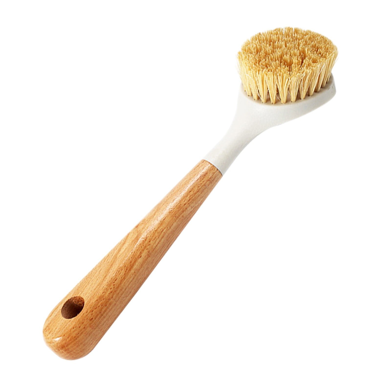 JWDX Cleaning Brush Clearance! Natural Sisal Kitchen Cleaning Brush Pot Scrub Brush with Long Wooden Handle, Cleaning Brush Promotion Include A Pot Brush AS shown