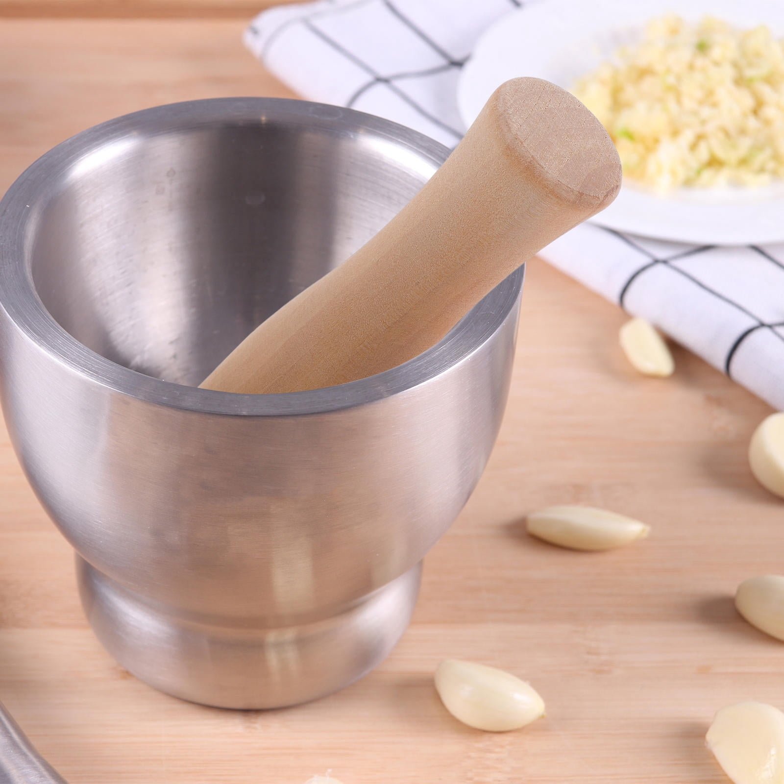 SWETRACE 2Pcs Wooden For Cooking And Garlic Mashing Home Cooks - V1189-LWWAL-20260327-03624 SWETRACE 2Pcs Wooden For Cooking And Garlic Mashing Home Cooks - Image 4