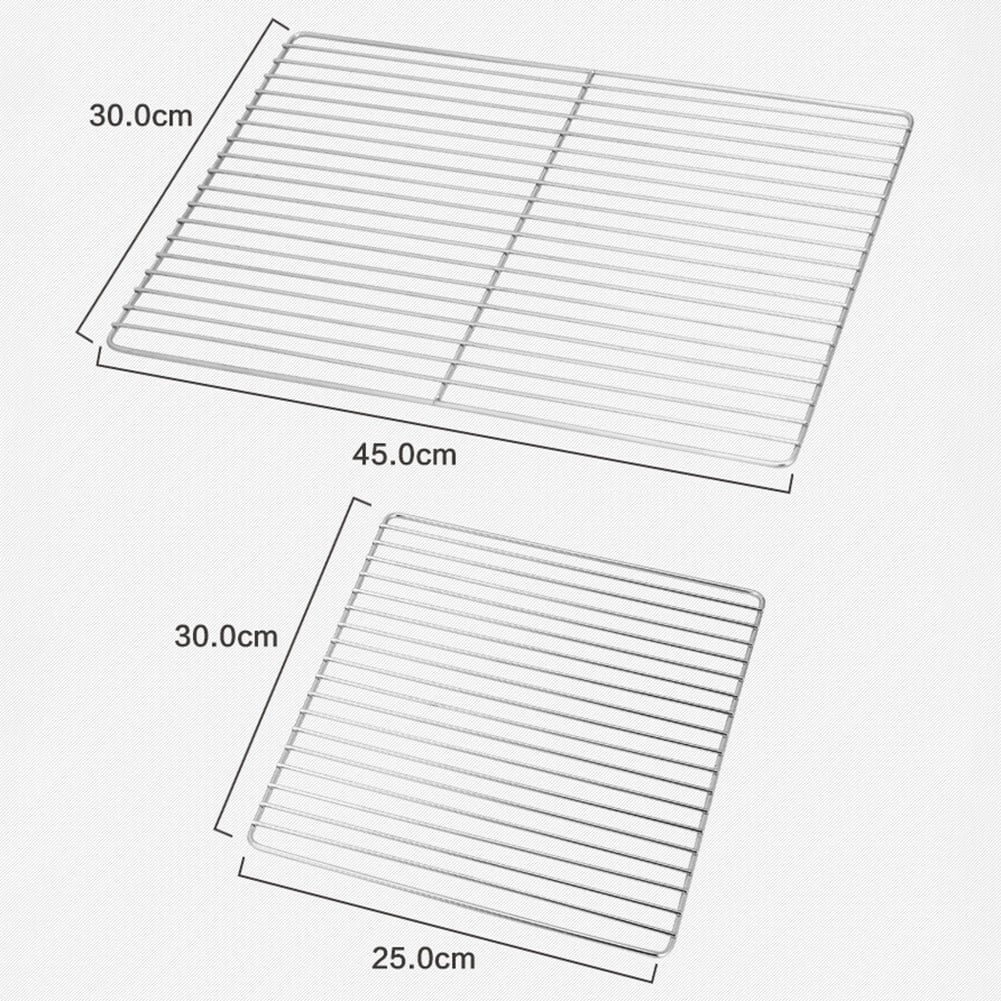 BBQ Grill Stainless Steel Mesh,Suitable for Camping BBQ (2 Size) Bar 30*25 Smile Home Bar 30*45