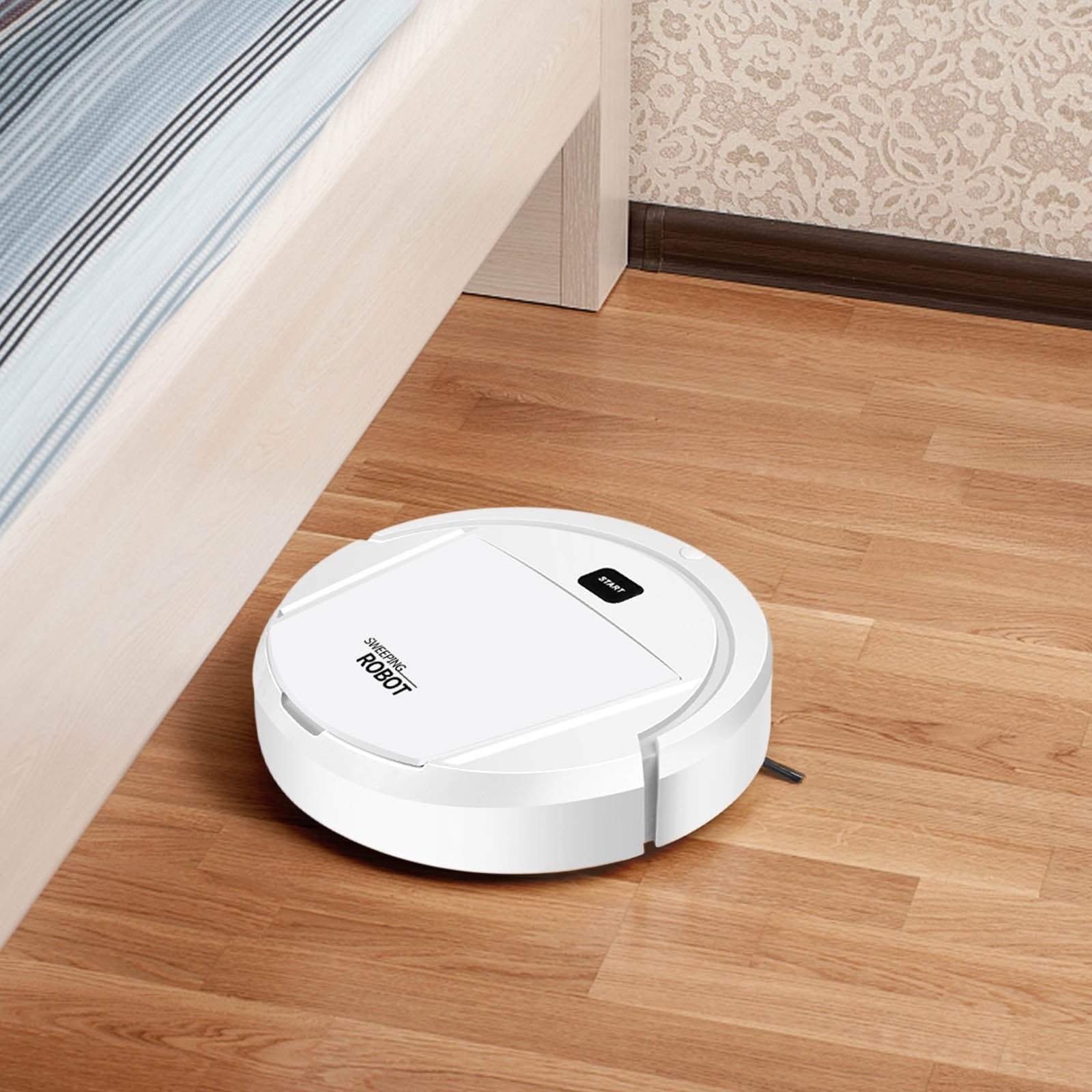 Robot Vacuum Cleaner, 4 in 1 Ultra Thin Low Operation Intelligent Sweeping Mopping Robot,for Hard Floor, Pet Hair and Low-Piled Carpet,Quiet,Integral Memory Multiple Cleaning Modes Vacuum White - V1189-LWWAL-20260401-05291 Robot Vacuum Cleaner, 4 in 1 Ultra Thin Low Operation Intelligent Sweeping Mopping Robot,for Hard Floor, Pet Hair and Low-Piled Carpet,Quiet,Integral Memory Multiple Cleaning Modes Vacuum White - Image 5