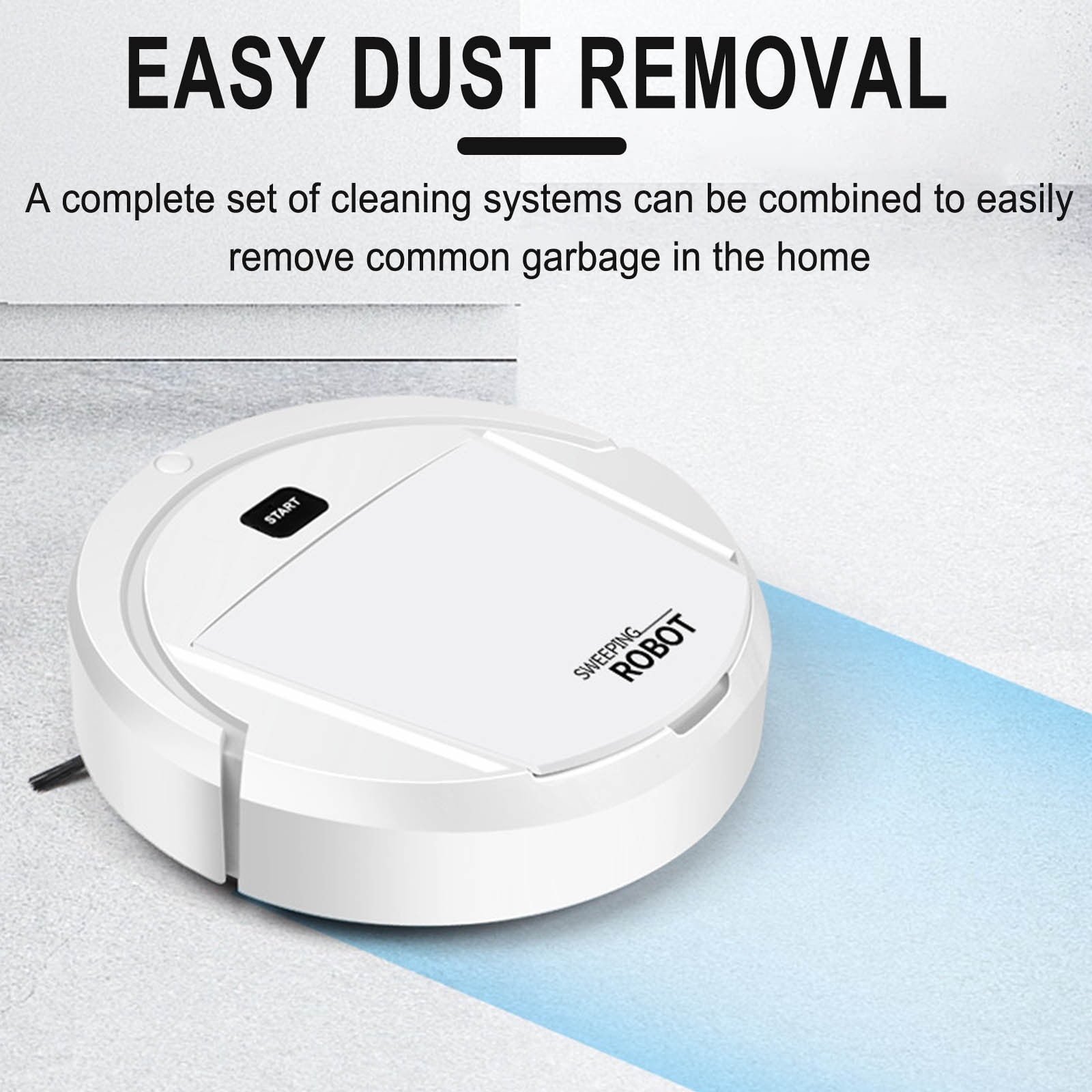 Robot Vacuum Cleaner, 4 in 1 Ultra Thin Low Operation Intelligent Sweeping Mopping Robot,for Hard Floor, Pet Hair and Low-Piled Carpet,Quiet,Integral Memory Multiple Cleaning Modes Vacuum White - V1189-LWWAL-20260401-05291 Robot Vacuum Cleaner, 4 in 1 Ultra Thin Low Operation Intelligent Sweeping Mopping Robot,for Hard Floor, Pet Hair and Low-Piled Carpet,Quiet,Integral Memory Multiple Cleaning Modes Vacuum White - Image 6