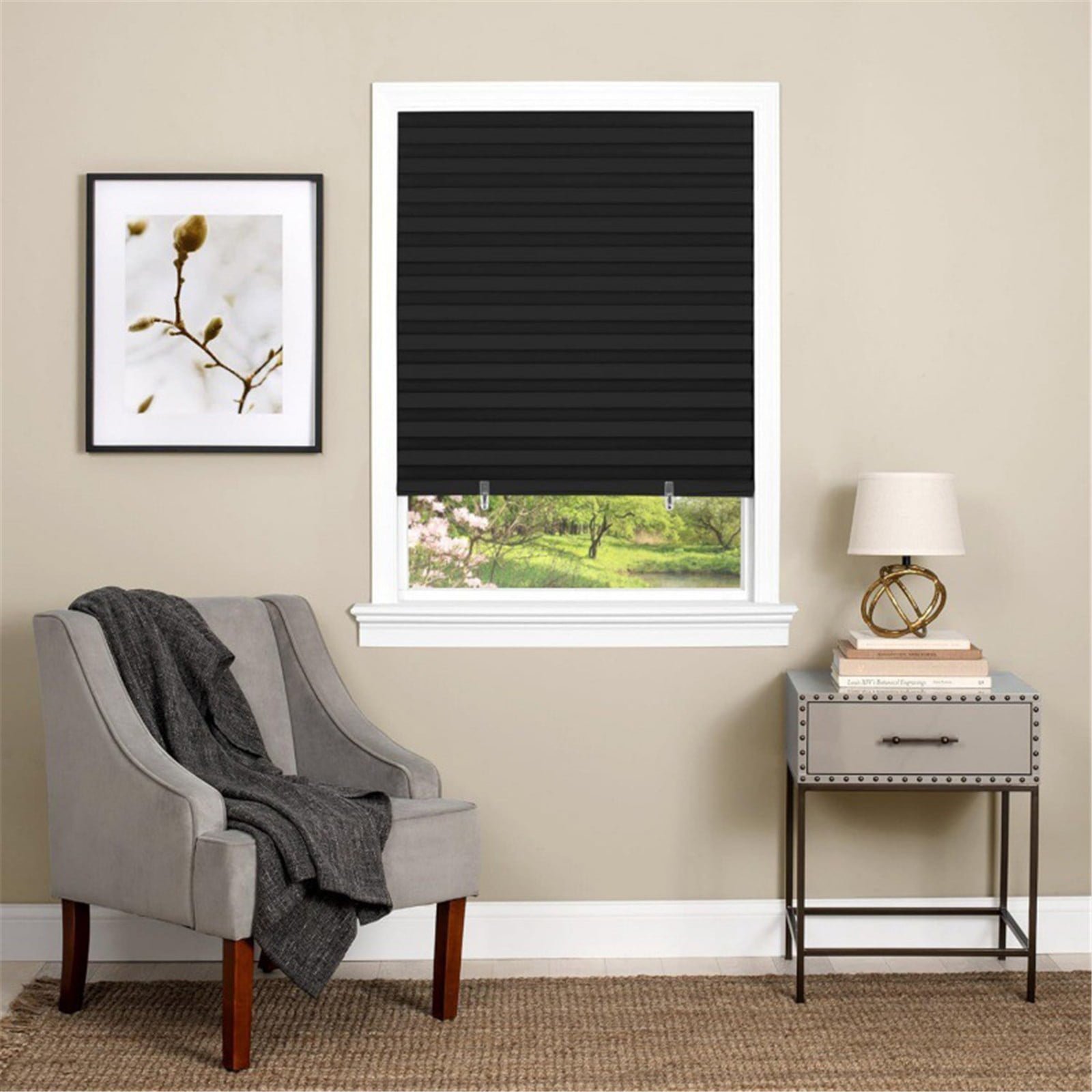 Window Blinds Cordless Blackout, No Drill Cut to Size Clip On Stick On Self Adhesive Temporary Blinds Pleated Paper Blinds Fits Blinds Window Roller for Bathroom Kitchen Living Room(Black90x150cm) Black90x150cm - V1189-LWWAL-20260401-06619 Window Blinds Cordless Blackout, No Drill Cut to Size Clip On Stick On Self Adhesive Temporary Blinds Pleated Paper Blinds Fits Blinds Window Roller for Bathroom Kitchen Living Room(Black90x150cm) Black90x150cm - Image 5