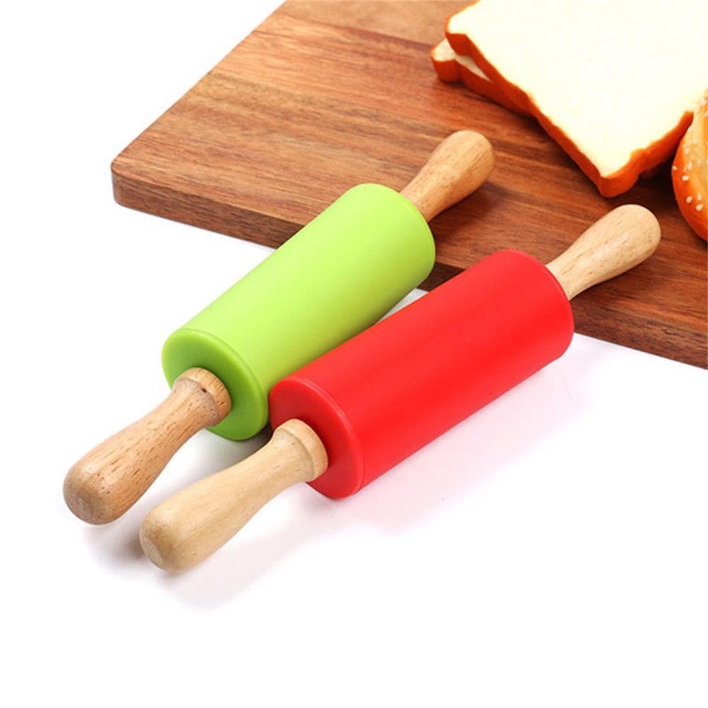 Mini Silicone Rolling Pin, Small Dough Roller with Wood Handle, Non-stick Rolling Pins with Handle, for Craft Kitchen Dough Cookie Pastry Fondant Cake, 1 Pcs, 8.86 Inches 8.86" Sky Blue*1 - V1189-LWWAL-20260401-06834 Mini Silicone Rolling Pin, Small Dough Roller with Wood Handle, Non-stick Rolling Pins with Handle, for Craft Kitchen Dough Cookie Pastry Fondant Cake, 1 Pcs, 8.86 Inches 8.86" Sky Blue*1 - Image 7