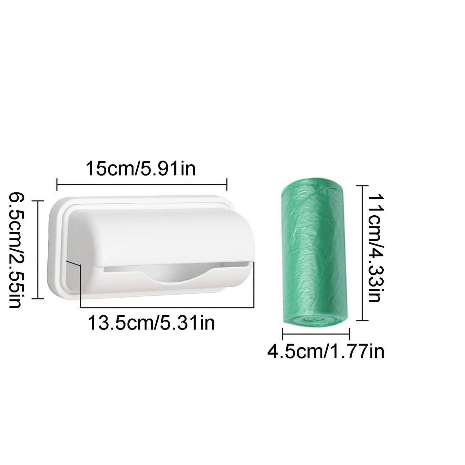 Trash Bags Dispenser Bag Dispenser For Small Bin Liner Kit Trash Bag Dispenser For Bottom Of Can Trash Can Liner Dispenser No Punching Required Wall Mount Garbage Bag Dispenser Beige - V1189-LWWAL-20260401-07334 Trash Bags Dispenser Bag Dispenser For Small Bin Liner Kit Trash Bag Dispenser For Bottom Of Can Trash Can Liner Dispenser No Punching Required Wall Mount Garbage Bag Dispenser Beige - Image 2