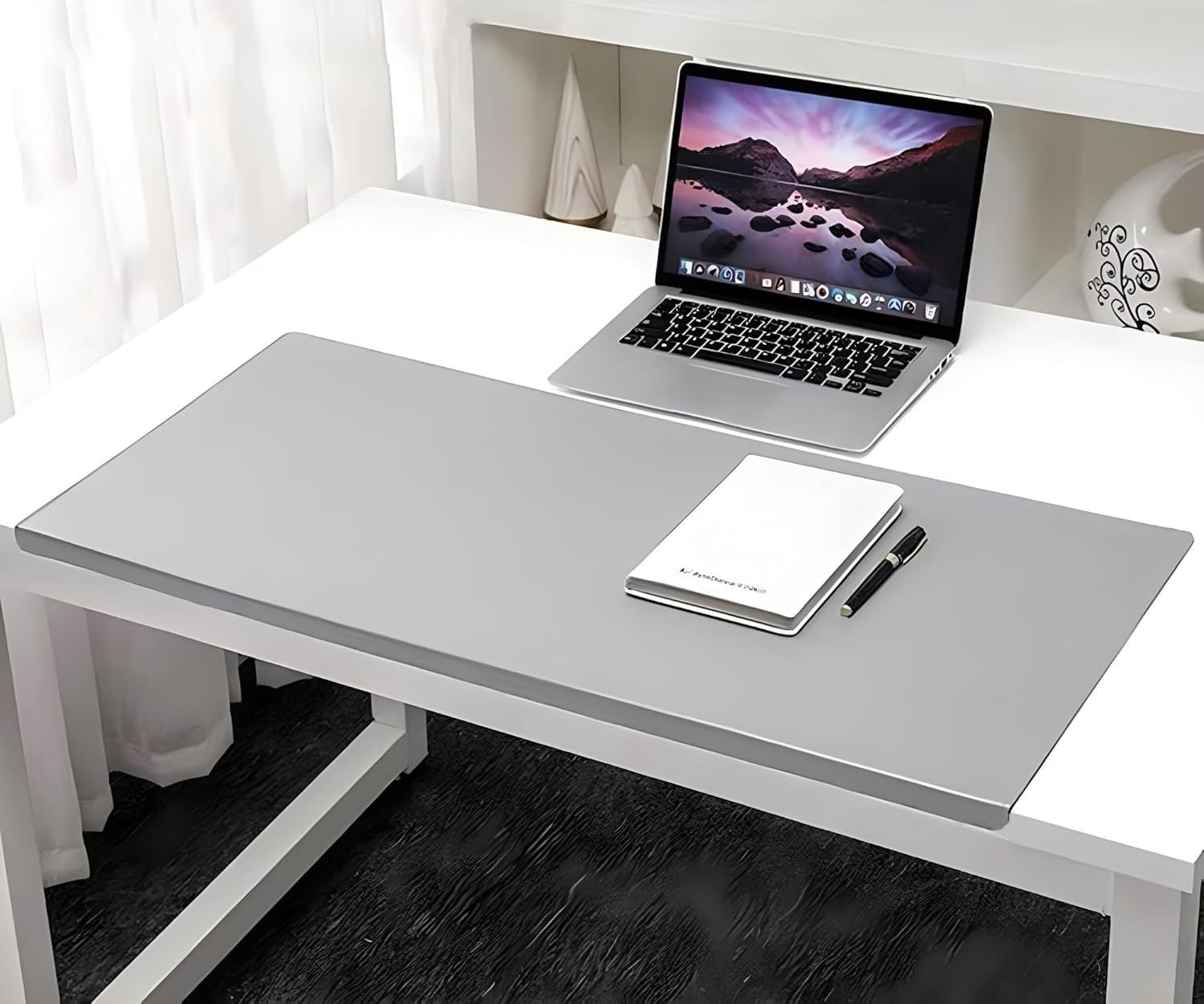 Office Desk Pad, Writing Mat with Full Grip Fixation Lip, Non-Slip silicone Table Blotter Desk Protector Gaming Mat Laptop Keyboard Working Mat, Waterproof Table Protective Pad 71*50cm - V1192-AZ-W-6398 Office Desk Pad, Writing Mat with Full Grip Fixation Lip, Non-Slip silicone Table Blotter Desk Protector Gaming Mat Laptop Keyboard Working Mat, Waterproof Table Protective Pad 71*50cm - Image 4