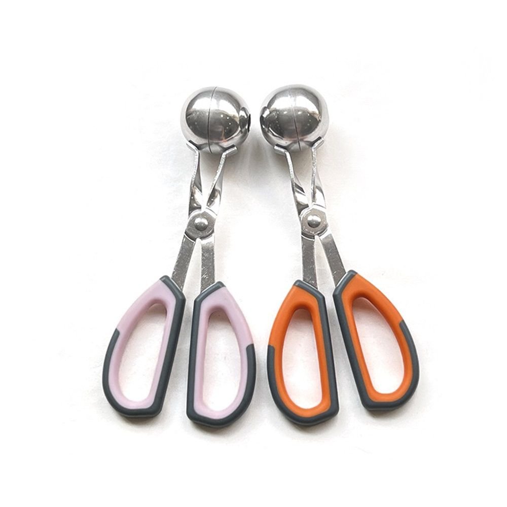 Meat Baller Tongs,Generic Meatball Maker Scoops, Non-Stick, Stainless Steel , Anti-Slip Handles,2pcs Orange+Pink - V1192-AZ-W-6565 Meat Baller Tongs,Generic Meatball Maker Scoops, Non-Stick, Stainless Steel , Anti-Slip Handles,2pcs Orange+Pink - Image 3