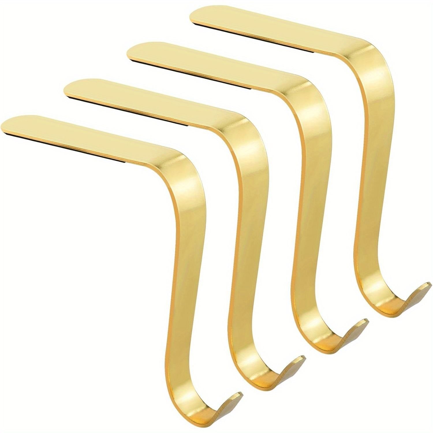 Metal frame, fireplace set, grab hook family party decoration multifunctional metal hook jewelry (gold, 4)