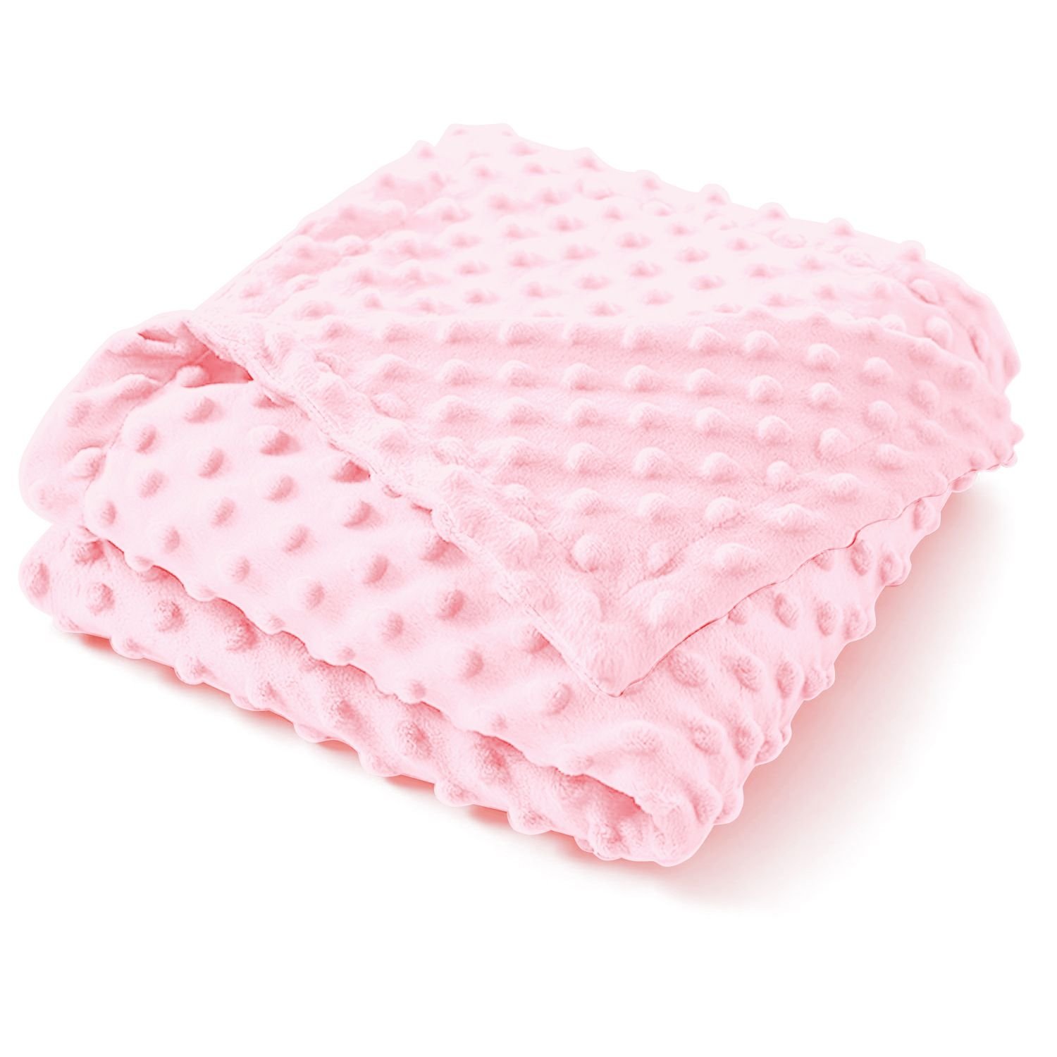 Baby Blanket for Girls, Soft Crib Blanket 95*75cm, Newborn Blankets for Nursery, Stroller, Toddler Bed, Carseat, Double Layer, Pink - V1192-AZ-W-7214 Baby Blanket for Girls, Soft Crib Blanket 95*75cm, Newborn Blankets for Nursery, Stroller, Toddler Bed, Carseat, Double Layer, Pink - Image 5