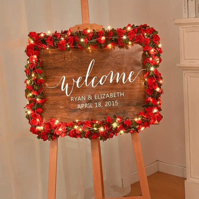 Artificial Rose Vine - White 2.5m - V1221-XM-FZMGH-001 Artificial Rose Vine - White 2.5m - Image 4