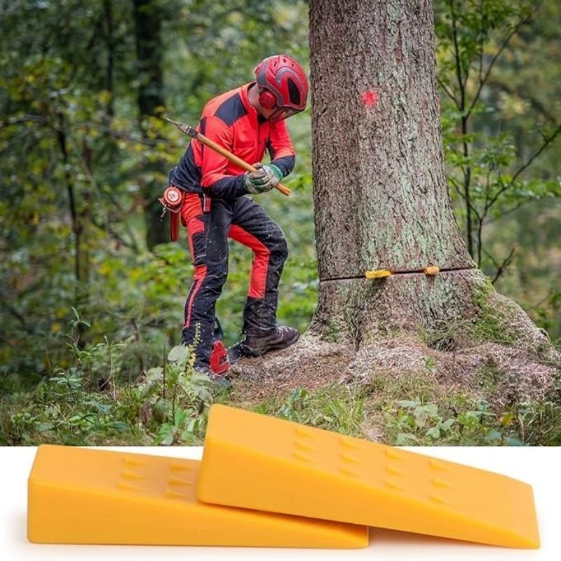 5+10 Inch Plastic Timber Wedge Set 4Pcs Garden Tree Cutting Supplies