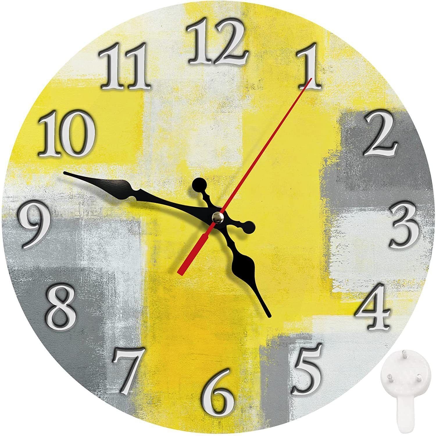 Wooden Wall Clock No.4, 10 Inch