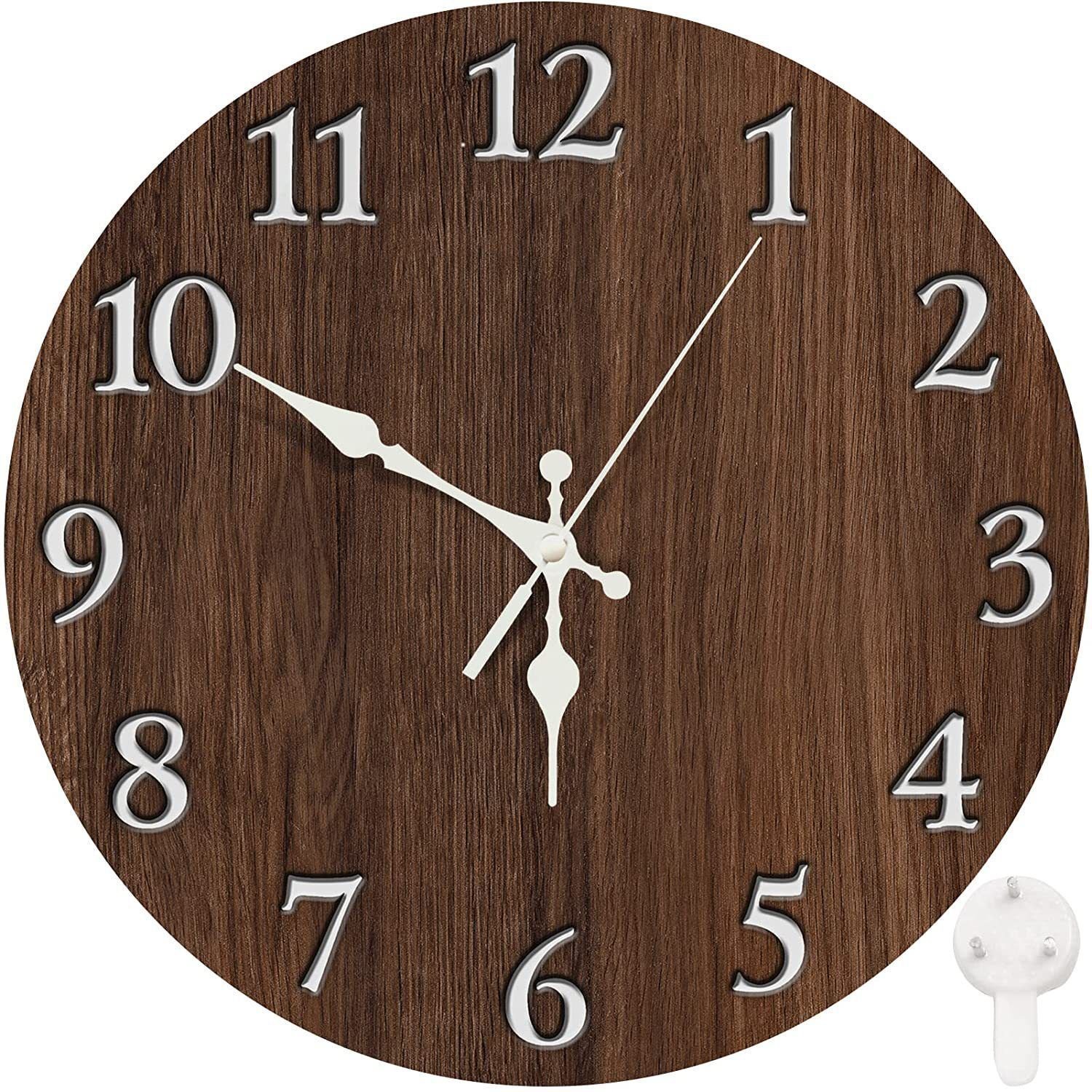 Wooden Wall Clock No.13, 10 Inch