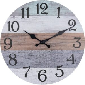 Wooden Wall Clock No.21, 10 Inch