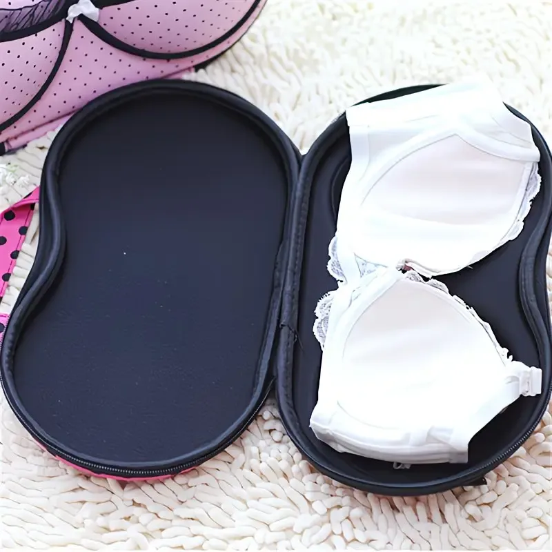 Fashionable EVA Bra Travel Storage Bag: Large Capacity Portable with Lid, Compression Resistant Anti Deformation, Essential for Business Trips, Beautiful and Practical/leopard print - V1232-BRSNB-EVA-003 Fashionable EVA Bra Travel Storage Bag: Large Capacity Portable with Lid, Compression Resistant Anti Deformation, Essential for Business Trips, Beautiful and Practical/leopard print - Image 2