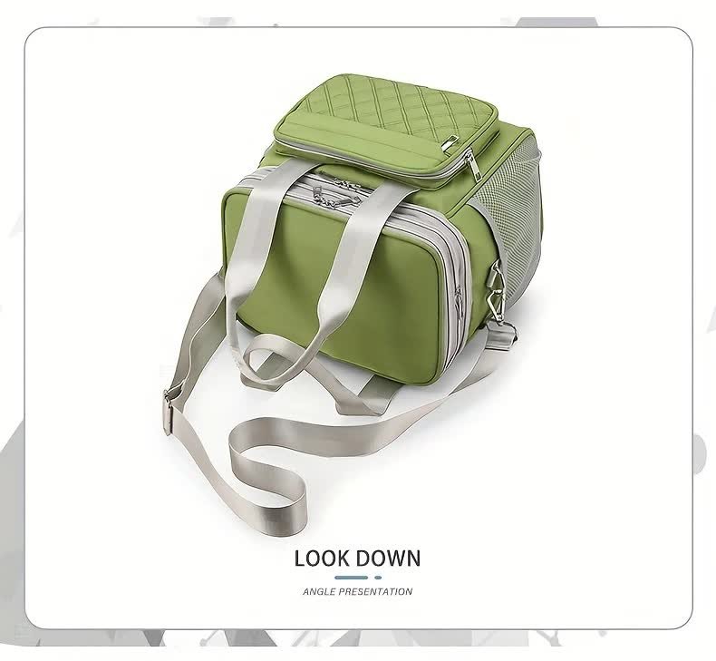 purple Large Capacity Travel Bag / Lunch Bag. Expandable 5cm, Multi-Compartment Storage, Hand/Shoulder Carry, Multi-Color Portable for Trips - V1232-WCB003 purple Large Capacity Travel Bag / Lunch Bag. Expandable 5cm, Multi-Compartment Storage, Hand/Shoulder Carry, Multi-Color Portable for Trips - Image 7