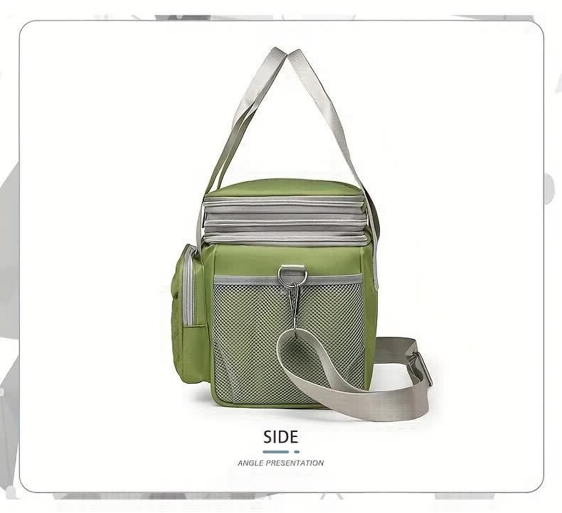 purple Large Capacity Travel Bag / Lunch Bag. Expandable 5cm, Multi-Compartment Storage, Hand/Shoulder Carry, Multi-Color Portable for Trips - V1232-WCB003 purple Large Capacity Travel Bag / Lunch Bag. Expandable 5cm, Multi-Compartment Storage, Hand/Shoulder Carry, Multi-Color Portable for Trips - Image 8