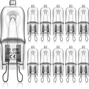 G9 halogen bulbs 60W, 230V, 10-pack 60W 60W