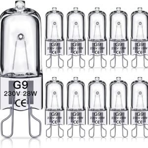 G9 halogen bulbs 28W, 230V, 10-pack 28W 28W