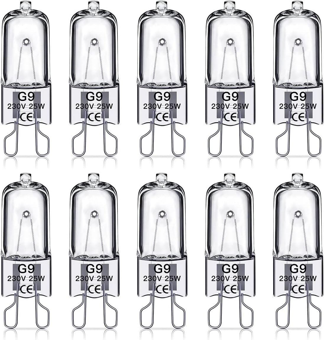 G9 halogen bulbs 25W, 230V, 10-pack 25W 25W - V1237-ZY-203-0431 G9 halogen bulbs 25W, 230V, 10-pack 25W 25W