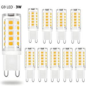 G9 LED bulbs 3W – Warm white – 10-pack