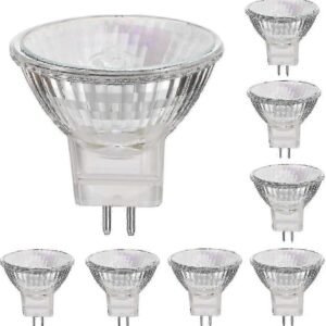 12V 35W Halogen Bulbs Gu5.3 Spot Base Warm White, Dimmable, 8-pack 35W