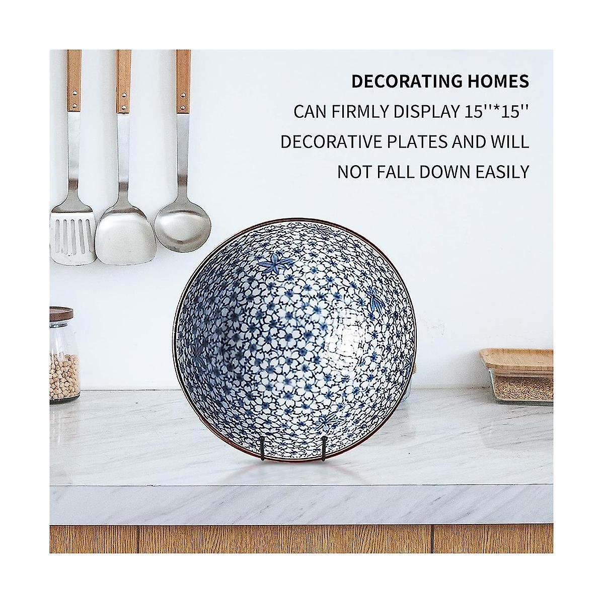{CA} 8 inch black metal plate stand plate holder for picture, decorative plate, book - V1237-ZY-203-4417 {CA} 8 inch black metal plate stand plate holder for picture, decorative plate, book - Image 4