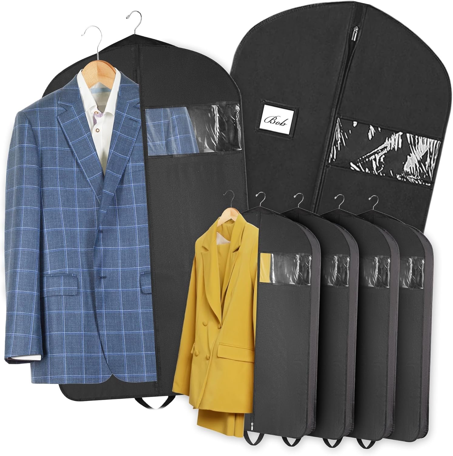 Garment Bag for Hanging Clothes - Travel Suit Bag Closet Covers for Men and Women - Long Dress, Mens Jackets, Coats, Shirts, Dance Clothing Protector, Zipper Hanger Wardrobe Dust Cover (42 Inch) - V1258-DP02-A-2486 Garment Bag for Hanging Clothes - Travel Suit Bag Closet Covers for Men and Women - Long Dress, Mens Jackets, Coats, Shirts, Dance Clothing Protector, Zipper Hanger Wardrobe Dust Cover (42 Inch) - Image 7