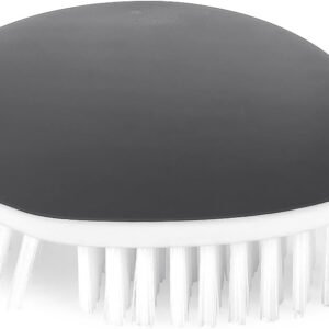 Vegetable Brush Potato Scrubber Brush Non Slip Comfortable Fruit Cleaning Tools for Washing Fruit Mushrooms Carrot or Tough-Skinned Vegetables (1 Pack Grey)