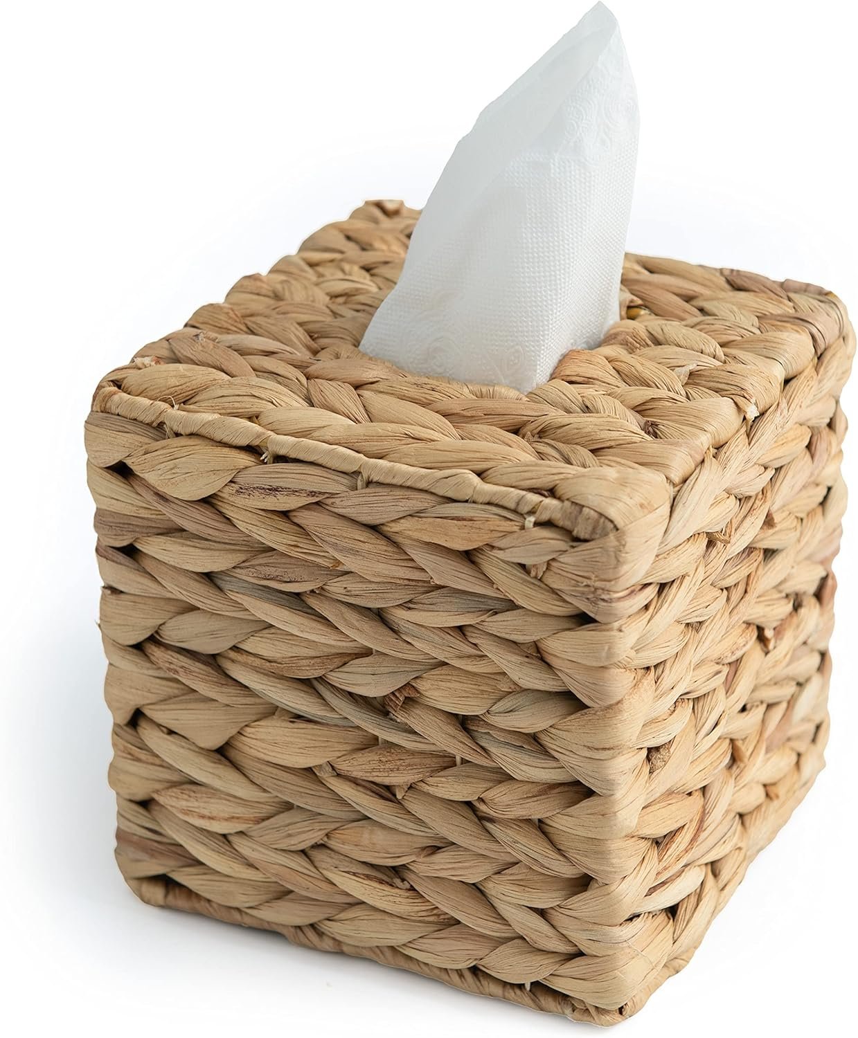 Tissue Box Holder - Square- Rattan Wicker Tissues Cube Box Cover -Boho Decorative Woven Facial Tissue Holder on Table and Barthroom (Square) - V1258-DP02-B-2017 Tissue Box Holder - Square- Rattan Wicker Tissues Cube Box Cover -Boho Decorative Woven Facial Tissue Holder on Table and Barthroom (Square)