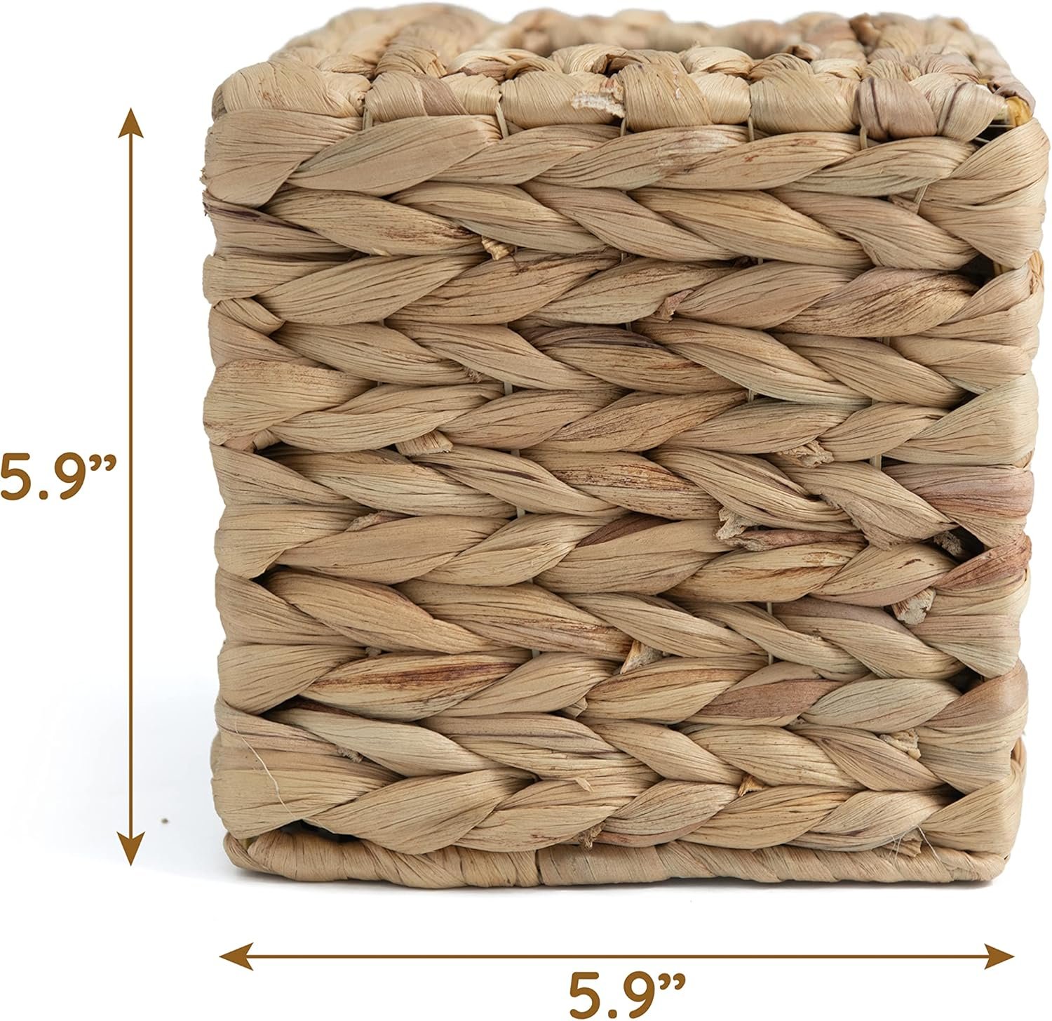 Tissue Box Holder - Square- Rattan Wicker Tissues Cube Box Cover -Boho Decorative Woven Facial Tissue Holder on Table and Barthroom (Square) - V1258-DP02-B-2017 Tissue Box Holder - Square- Rattan Wicker Tissues Cube Box Cover -Boho Decorative Woven Facial Tissue Holder on Table and Barthroom (Square) - Image 4