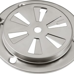 Stainless Steel BBQ Smoker Air Vent - Adjustable Grill Damper for Controlling Airflow - Replacement Parts for Grill and Smoker Vents - 1 Pack