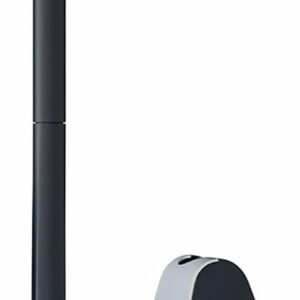 Toilet Brush and Holder Set Silicone, Flexible Toilet Brush for Deep Cleaning of Dead Corners, Snap-on Detachable Long Toilet Brush, Wall-Mounted Toilet Bowl Brush Set (Black)