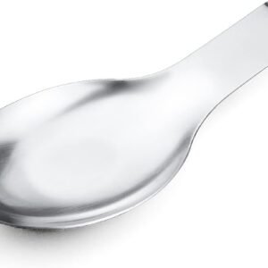 1 PCS Stainless Steel Spoon Rest, Spoon Holder for Stove Top, Utensil Spoon Rest Holder, kitchen utensils Holder for Ladles, Spatula, Cooking Utensils or Kitchen Tools (Silver)