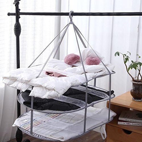 3-Tier Folding Clothes Drying Rack for Flat Drying Wool & Sweaters - Maintains Shape & Prevents Stretching - Space Saving Design - V1258-DP02-BOL-315 3-Tier Folding Clothes Drying Rack for Flat Drying Wool & Sweaters - Maintains Shape & Prevents Stretching - Space Saving Design - Image 5