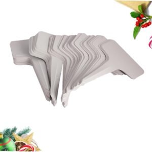 100 Pack 6cm x 10cm White Plant Labels Outdoor Weatherproof Garden Tags for Plant Identification and Labeling