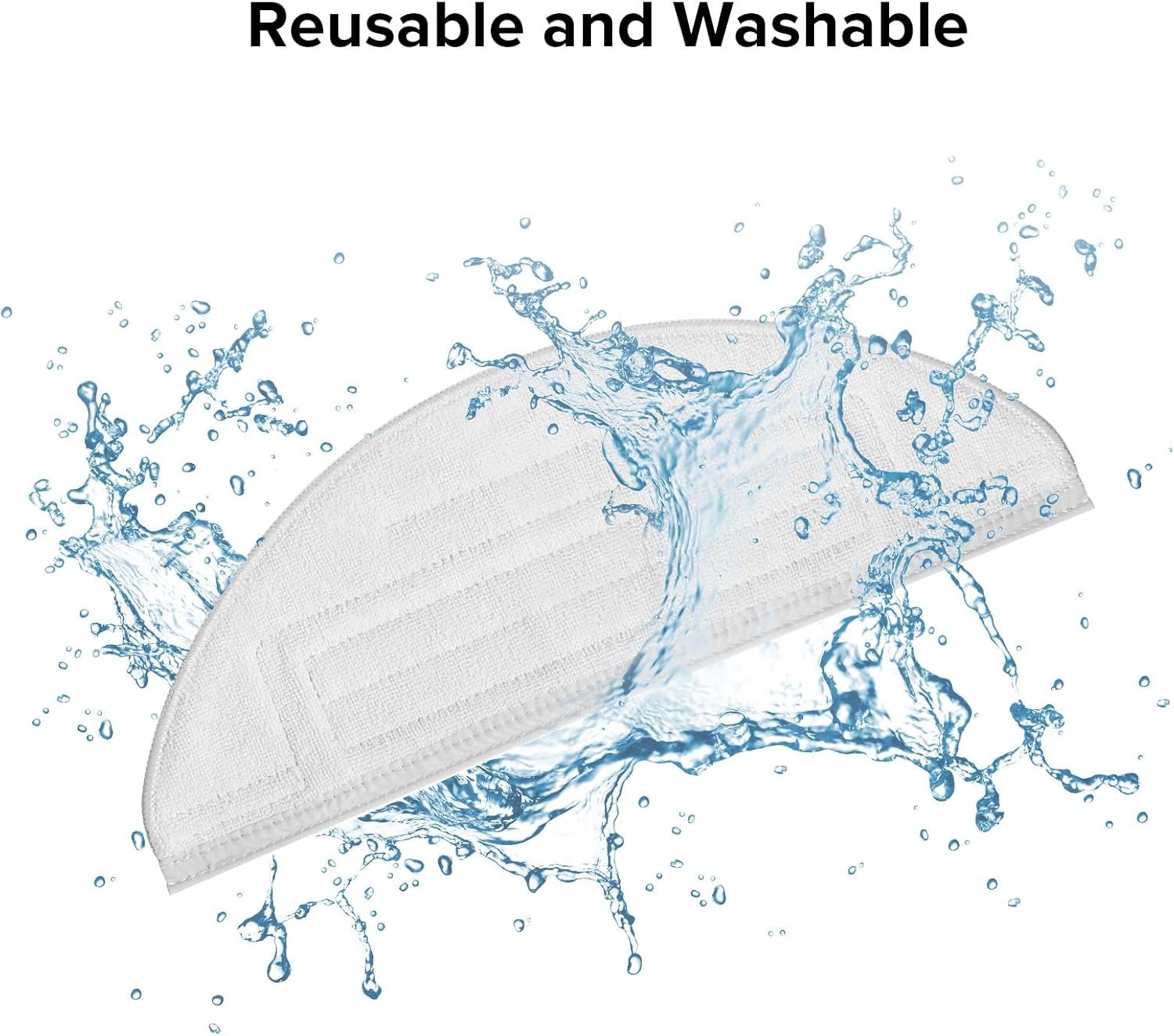 Mop Cloth for S8+ & S8 & S7 MaxV Robot Vacuum (2 Pcs) - V1258-DP02-C-1209 Mop Cloth for S8+ & S8 & S7 MaxV Robot Vacuum (2 Pcs) - Image 4