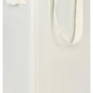 Slim Laundry Hamper with Handles, Collapsible Small Hamper for Laundry, Dirty Clothes Basket for Bedroom, Dorm and Laundry Room, 48L (12.7 Gallon) Beige
