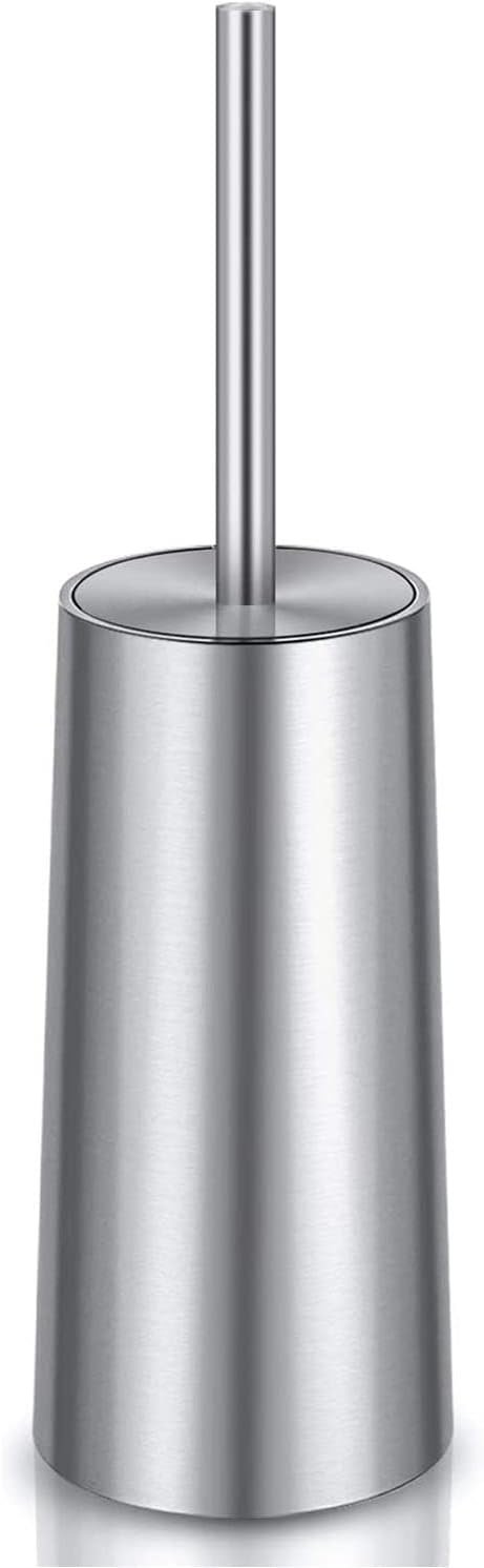 Toilet Brush and Holder, Toilet Brush 304 Stainless Steel, Toilet Bowl Brush for Bathroom Toilet-Ergonomic, Elegant,Durable - V1258-DP02-C-1489 Toilet Brush and Holder, Toilet Brush 304 Stainless Steel, Toilet Bowl Brush for Bathroom Toilet-Ergonomic, Elegant,Durable