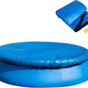 10 Ft Dust Pool Cover Protector-Solar Cover for Round Frame Pools-Pool Cover for Round Inflatable-Pool Cover Protector Heat Retaining Blanket