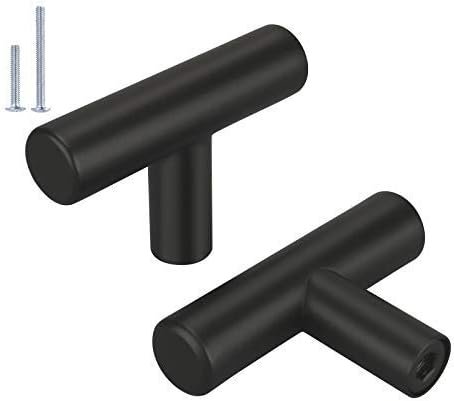 (50 Pack) Cabinet Knob Black Stainless Steel Drawer Knobs - HD201BK Matte Black Kitchen Cabinet Hardware - V1259-DP01-A-2355 (50 Pack) Cabinet Knob Black Stainless Steel Drawer Knobs - HD201BK Matte Black Kitchen Cabinet Hardware