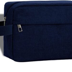 Toiletry Bag for Men, Travel Shaving Bag Dopp Kit Water-Resistant Cosmetic Bag Travel Organizer for Toiletries Accessories (Navy Blue)