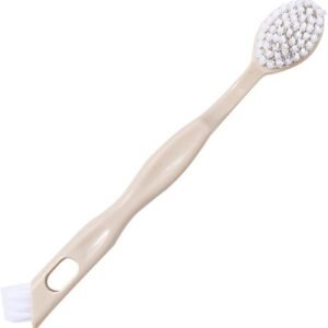 Sneaker Cleaner Brush, Multi Functional Shoe Brush Double Sided Washing Plastic Scrub for Stains (beige)