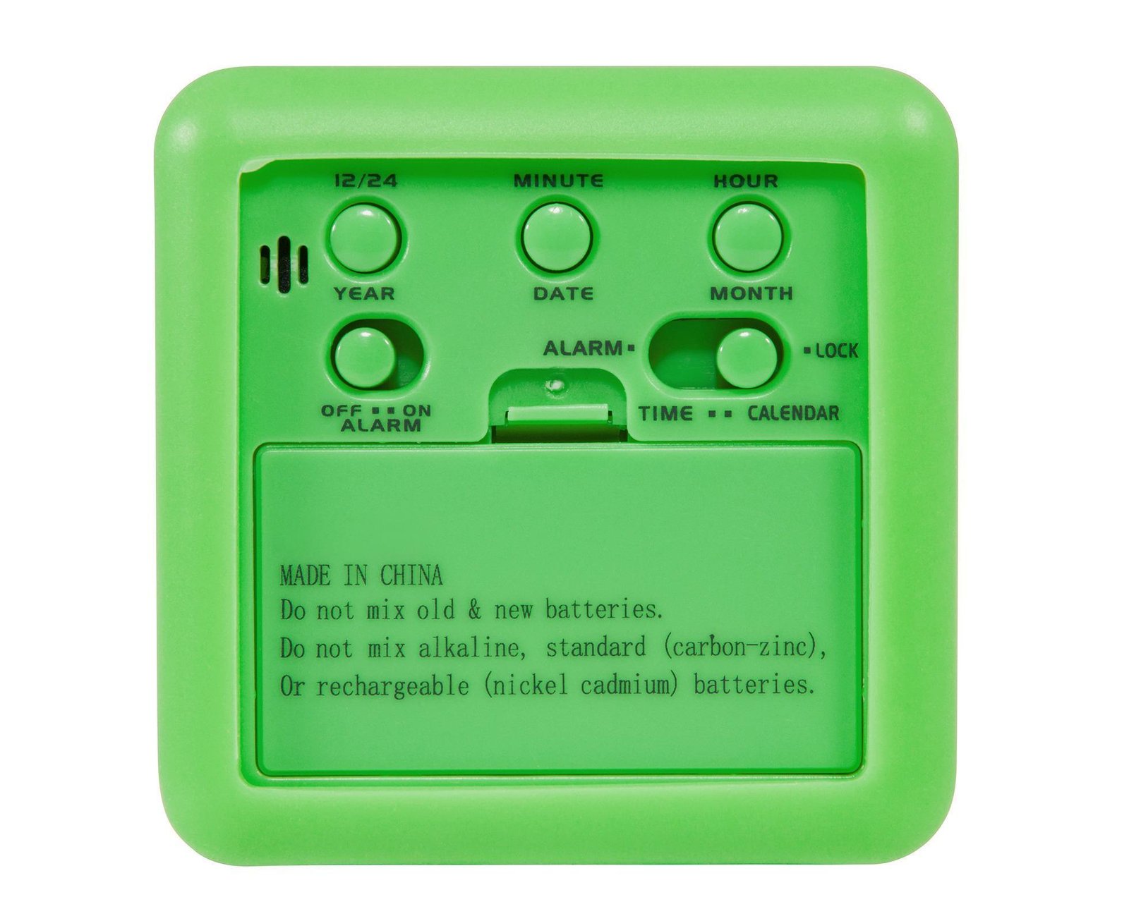 Digital Clock Shock-proof Snooze Function Silicon Cover Electrical LED Clock Household Supplies - Green - V1263-JX-399 Digital Clock Shock-proof Snooze Function Silicon Cover Electrical LED Clock Household Supplies - Green - Image 9