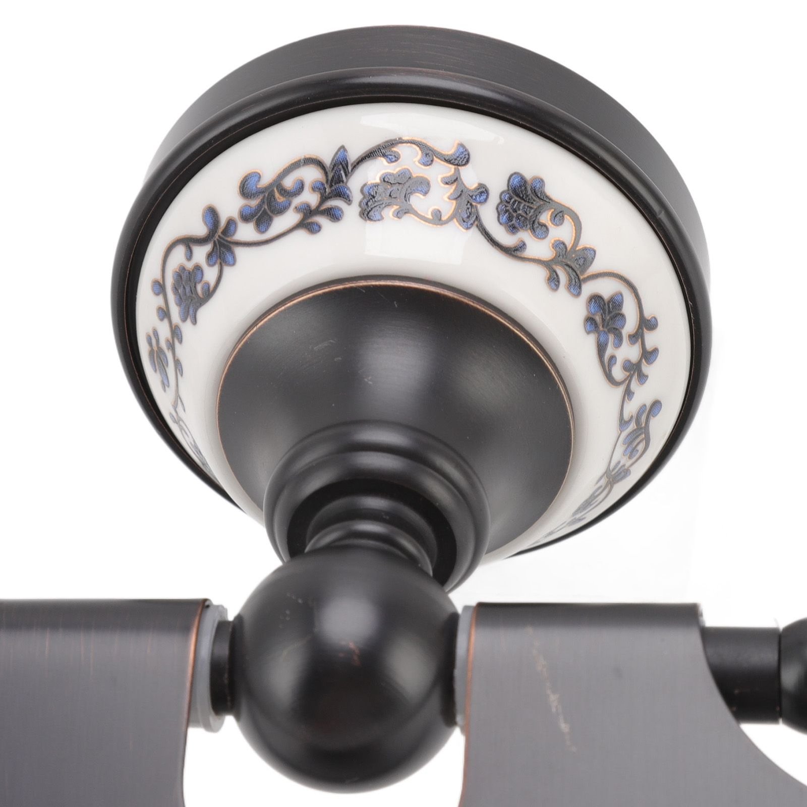 Paper Towel Dispenser Dark Bronze Blue and White Porcelain Wall Mounted Tissue Roll Holder for Bathroom Kitchen - V1294-YM0626-3112220085511 Paper Towel Dispenser Dark Bronze Blue and White Porcelain Wall Mounted Tissue Roll Holder for Bathroom Kitchen - Image 14