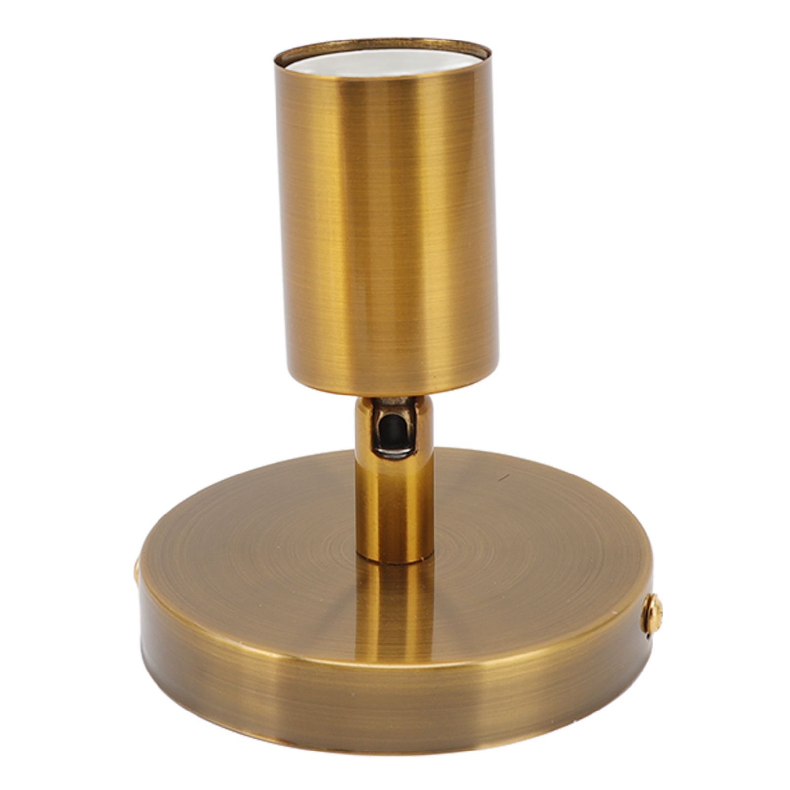 E27 E26 Wall Lamp Base 180 Degrees Up and Down Adjustable Iron Decoration Bulb Socket for Bedroom Living Room Gold - V1294-YM0626-3119220171812 E27 E26 Wall Lamp Base 180 Degrees Up and Down Adjustable Iron Decoration Bulb Socket for Bedroom Living Room Gold - Image 2