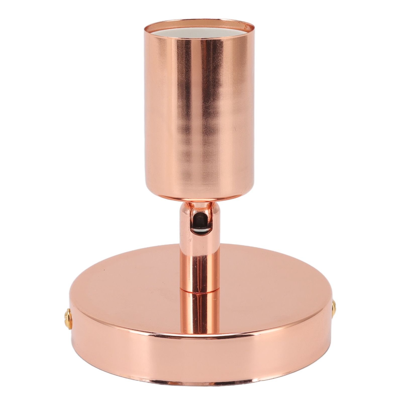 E27 E26 Wall Lamp Base 180 Degrees Up and Down Adjustable Iron Decoration Bulb Socket for Bedroom Living Room Rose Gold - V1294-YM0626-3119220171813 E27 E26 Wall Lamp Base 180 Degrees Up and Down Adjustable Iron Decoration Bulb Socket for Bedroom Living Room Rose Gold - Image 2
