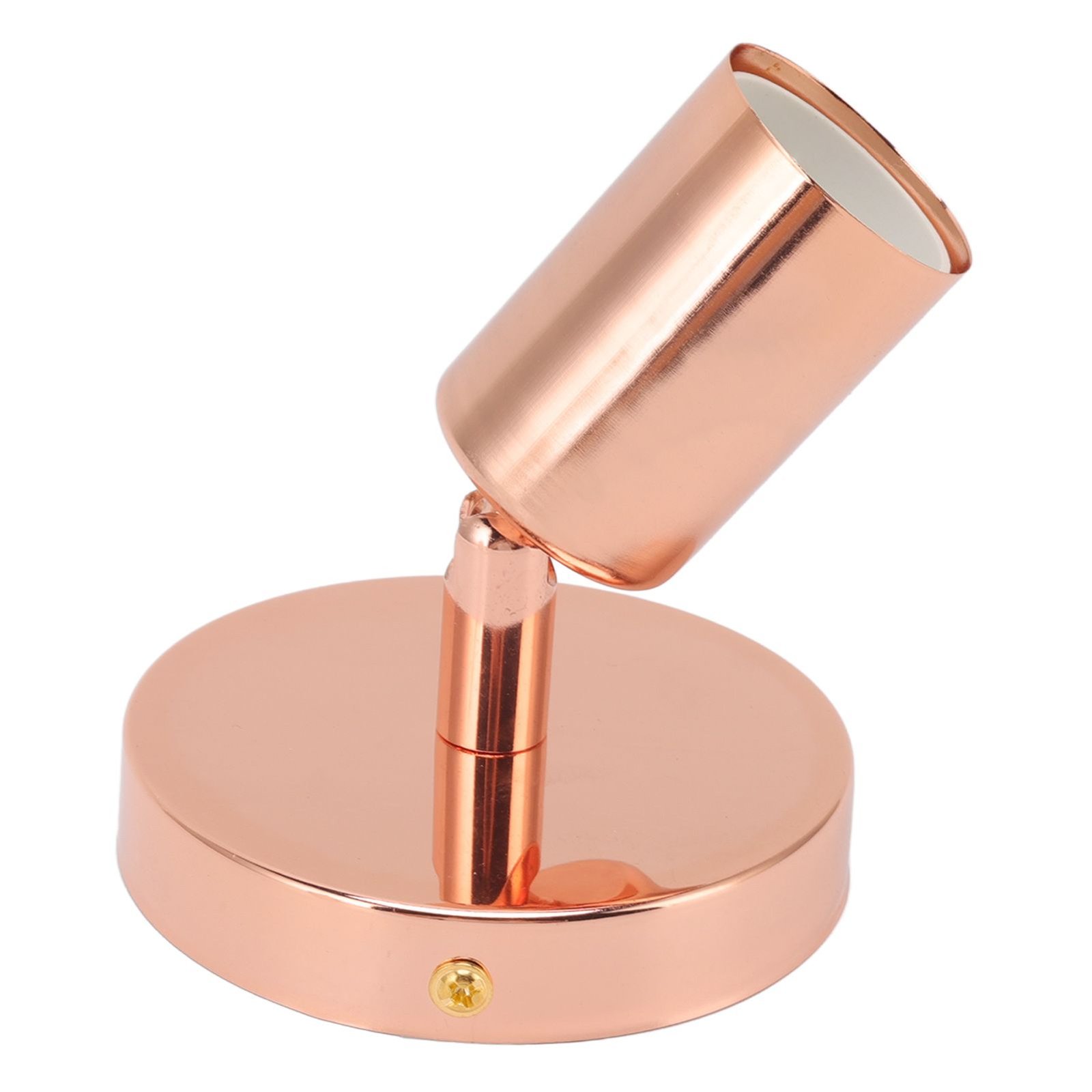 E27 E26 Wall Lamp Base 180 Degrees Up and Down Adjustable Iron Decoration Bulb Socket for Bedroom Living Room Rose Gold - V1294-YM0626-3119220171813 E27 E26 Wall Lamp Base 180 Degrees Up and Down Adjustable Iron Decoration Bulb Socket for Bedroom Living Room Rose Gold - Image 7
