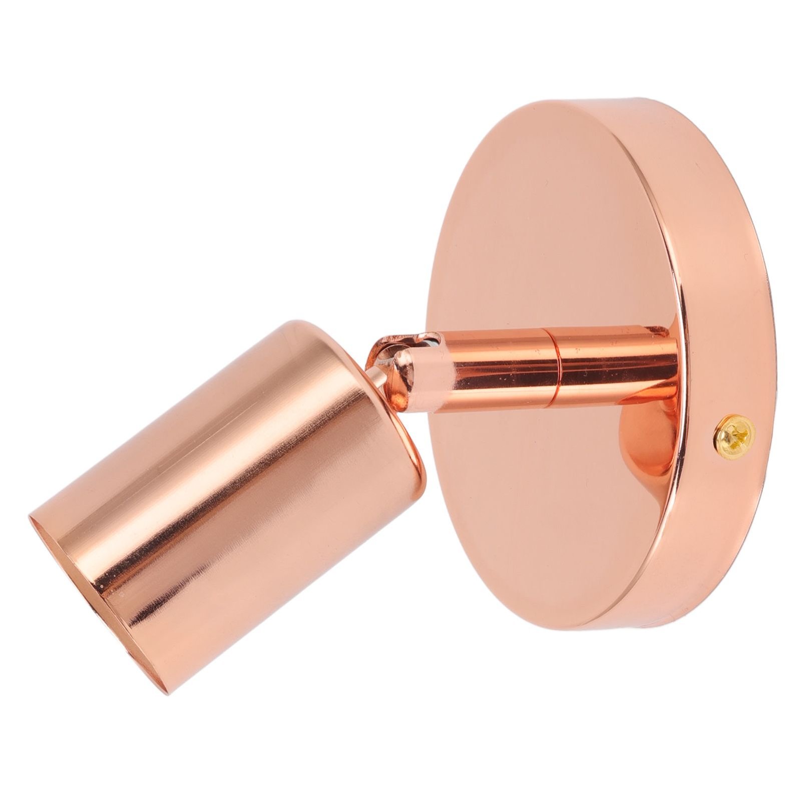 E27 E26 Wall Lamp Base 180 Degrees Up and Down Adjustable Iron Decoration Bulb Socket for Bedroom Living Room Rose Gold - V1294-YM0626-3119220171813 E27 E26 Wall Lamp Base 180 Degrees Up and Down Adjustable Iron Decoration Bulb Socket for Bedroom Living Room Rose Gold - Image 10